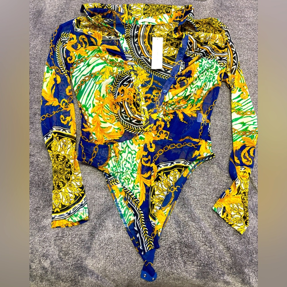 Fashion Nova Mesh Bodysuit - Tags Still On